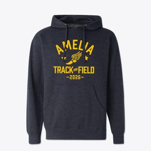 Amelia Elementary School Track and Field Cotton Hoodie Sweatshirt