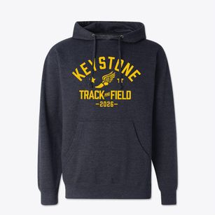 Keystone Christian Academy Track and Field Cotton Hoodie Sweatshirt
