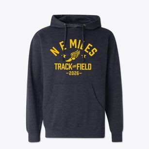 N E Miles Jewish Day School Track and Field Cotton Hoodie Sweatshirt