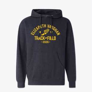 Elizabeth Vaughan Elementary School Track and Field Cotton Hoodie Sweatshirt