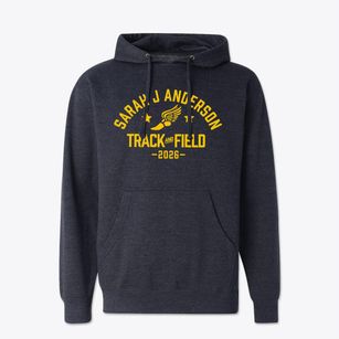 Sarah J Anderson Elementary School Track and Field Cotton Hoodie Sweatshirt