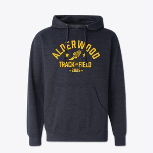 Alderwood Elementary School Track and Field Cotton Hoodie Sweatshirt