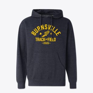 Burnsville Elementary School Track and Field Cotton Hoodie Sweatshirt