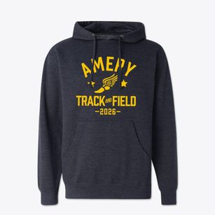 Amery High School Track and Field Cotton Hoodie Sweatshirt