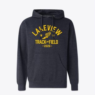 Lakeview Elementary School Track and Field Cotton Hoodie Sweatshirt