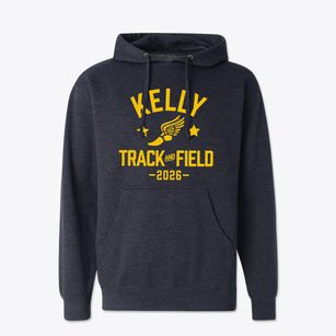 Kelly Elementary School Track and Field Cotton Hoodie Sweatshirt