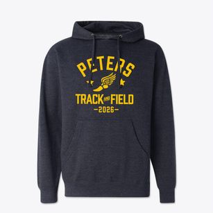 Peters Elementary School Track and Field Cotton Hoodie Sweatshirt