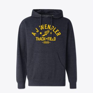 A J Wendler Middle School Track and Field Cotton Hoodie Sweatshirt