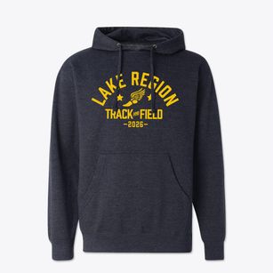 Lake Region High School Track and Field Cotton Hoodie Sweatshirt