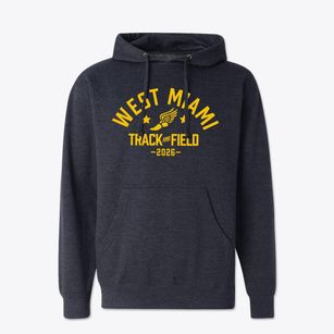 West Miami Middle School Track and Field Cotton Hoodie Sweatshirt