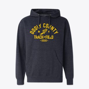 Dooly County Elementary School Track and Field Cotton Hoodie Sweatshirt