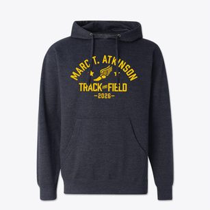 Marc T. Atkinson Middle School Track and Field Cotton Hoodie Sweatshirt