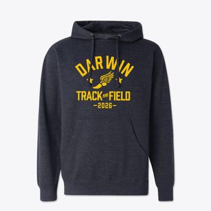 Darwin Elementary School Track and Field Cotton Hoodie Sweatshirt