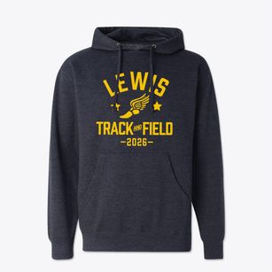 Lewis Elementary School Track and Field Cotton Hoodie Sweatshirt