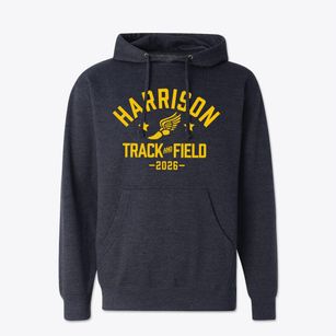 William Henry Harrison High School Track and Field Cotton Hoodie Sweatshirt