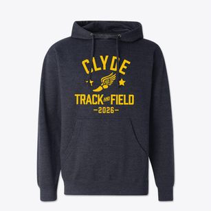 Clyde Elementary School Track and Field Cotton Hoodie Sweatshirt