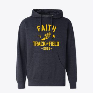 Faith Baptist Academy Track and Field Cotton Hoodie Sweatshirt