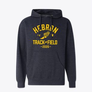 Hebron Middle School Track and Field Cotton Hoodie Sweatshirt