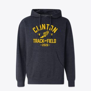 Clinton Christian School Track and Field Cotton Hoodie Sweatshirt