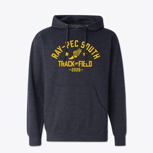 Raymore Peculiar South Middle School Track and Field Cotton Hoodie Sweatshirt