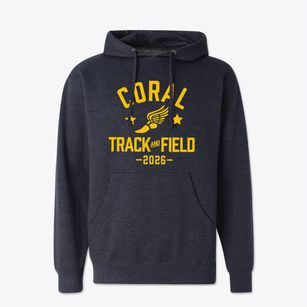 Coral Academy High School Track and Field Cotton Hoodie Sweatshirt