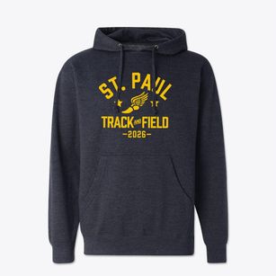Saint Paul Lutheran School Track and Field Cotton Hoodie Sweatshirt