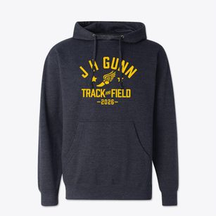 J H Gunn Elementary School Track and Field Cotton Hoodie Sweatshirt