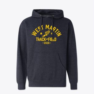 West Martin Elementary School Track and Field Cotton Hoodie Sweatshirt