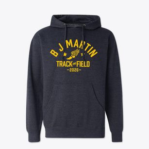 B J Martin Accelerated Learning Academy Track and Field Cotton Hoodie Sweatshirt