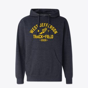 West Jefferson Elementary School Track and Field Cotton Hoodie Sweatshirt