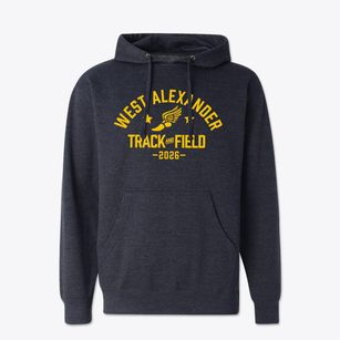 West Alexander Middle School Track and Field Cotton Hoodie Sweatshirt