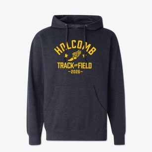 Holcomb Elementary School Track and Field Cotton Hoodie Sweatshirt