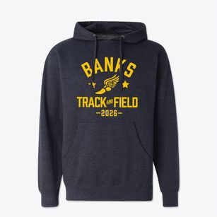 Banks Elementary School Track and Field Cotton Hoodie Sweatshirt