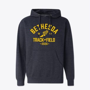 Bethesda Lutheran School Track and Field Cotton Hoodie Sweatshirt