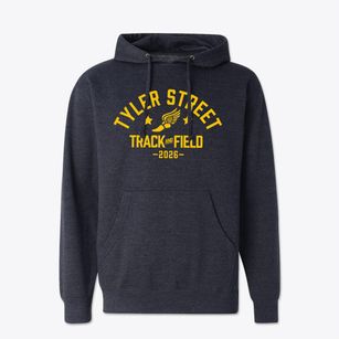 Tyler Street Christian Academy Track and Field Cotton Hoodie Sweatshirt