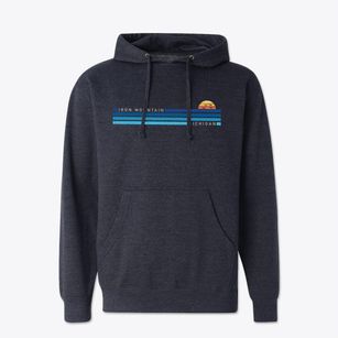 Iron Mountain Michigan Water View Cotton Hoodie Sweatshirt
