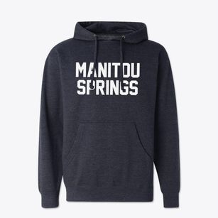 Manitou Springs Colorado Classic Block Cotton Hoodie Sweatshirt