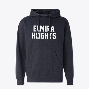 Elmira Heights New York Classic Block Cotton Hoodie Sweatshirt