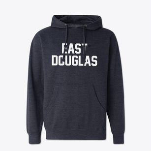 East Douglas Massachusetts Classic Block Cotton Hoodie Sweatshirt