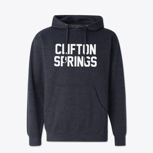 Clifton Springs New York Classic Block Cotton Hoodie Sweatshirt