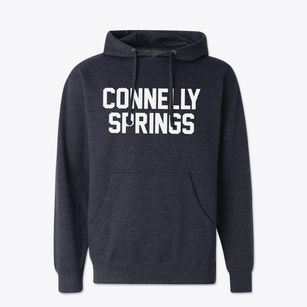 Connelly Springs North Carolina Classic Block Cotton Hoodie Sweatshirt