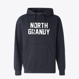 North Granby Connecticut Classic Block Cotton Hoodie Sweatshirt