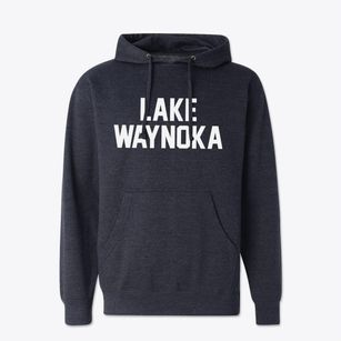 Lake Waynoka Ohio Classic Block Cotton Hoodie Sweatshirt