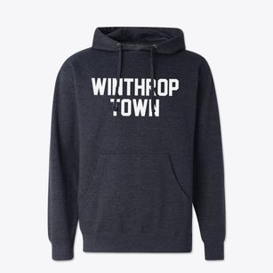 Winthrop Town Massachusetts Classic Block Cotton Hoodie Sweatshirt