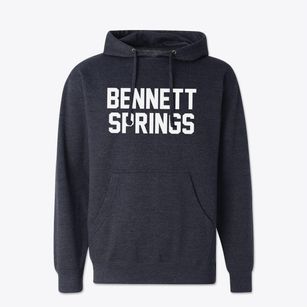 Bennett Springs Missouri Classic Block Cotton Hoodie Sweatshirt