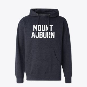 Mount Auburn Iowa Classic Block Cotton Hoodie Sweatshirt