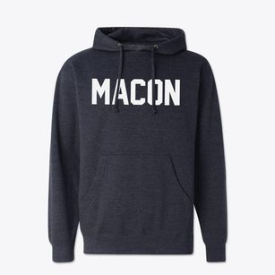 Macon North Carolina Classic Block Cotton Hoodie Sweatshirt