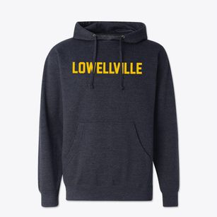Lowellville Ohio Classic Block Cotton Hoodie Sweatshirt