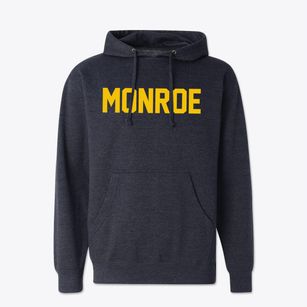 Monroe Connecticut Classic Block Cotton Hoodie Sweatshirt