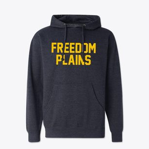 Freedom Plains New York Classic Block Cotton Hoodie Sweatshirt